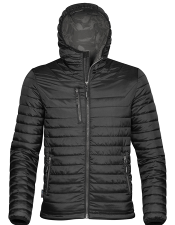 HOODED QUILTED DOWN JACKET