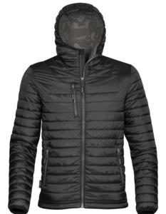 HOODED QUILTED DOWN JACKET