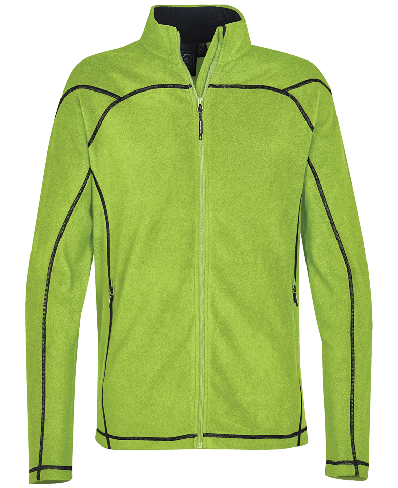 CONTRAST STITCH FLEECE JACKET