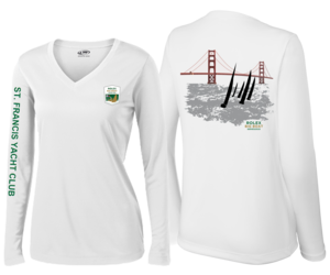 WOMEN'S ROLEX BIG BOAT SERIES 2025 L/S V-NECK DRY PERFORMANCE TOP