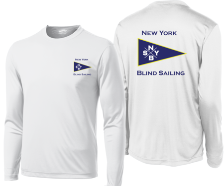 NEW YORK BLIND SAILING L/S UV +50 CREW DRY SHIRT