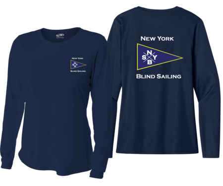 WOMEN'S NEW YORK BLIND SAILING L/S UV +50 CREW DRY SHIRT