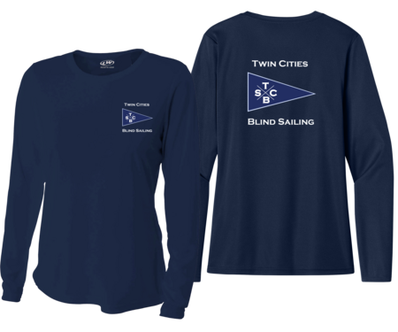 WOMEN'S TWIN CITIES BLIND SAILING L/S UV +50 CREW DRY SHIRT
