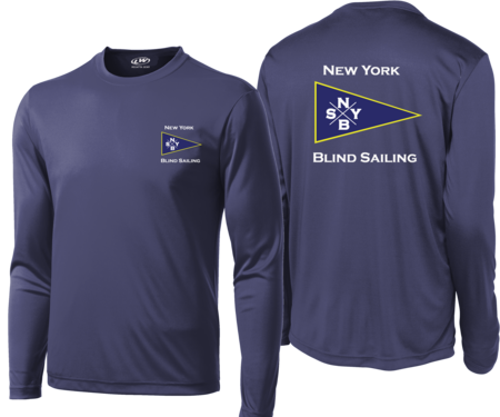 NEW YORK BLIND SAILING L/S UV +50 CREW DRY SHIRT