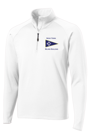 NEW YORK BLIND SAILING 1/4 ZIP STRETCH MIDLAYER