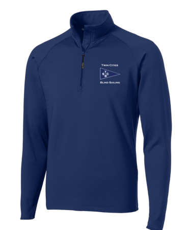 TWIN CITIES BLIND SAILING 1/4 ZIP STRETCH MIDLAYER