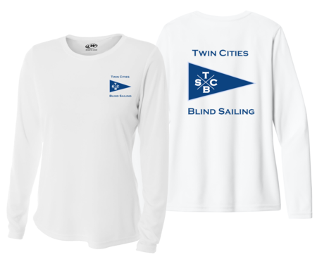 WOMEN'S TWIN CITIES BLIND SAILING L/S UV +50 CREW DRY SHIRT