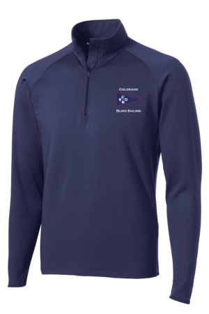 COLORADO BLIND SAILING 1/4 ZIP STRETCH MIDLAYER