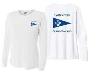 WOMEN'S TWIN CITIES BLIND SAILING L/S UV +50 CREW DRY SHIRT