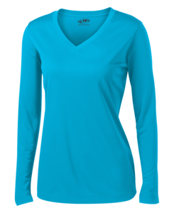 L/S V-NECK DRY PERFORMANCE TOP